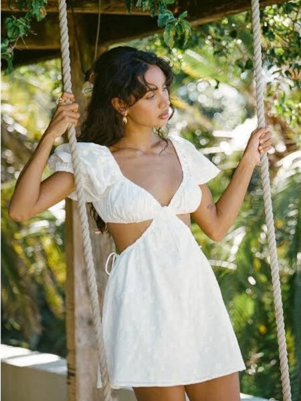 Sabo Skirt White Cutout Eillish Dress